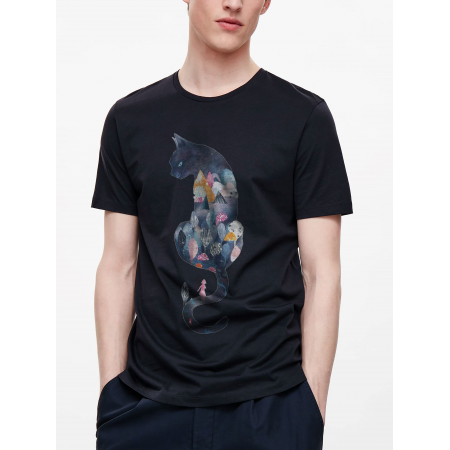Tricou din bumbac pisică de poveste